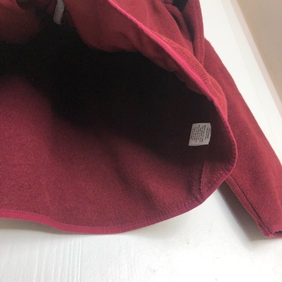 Eddie Bauer Burgundy Full Zip Fleece Jacket - Picture 6 of 8